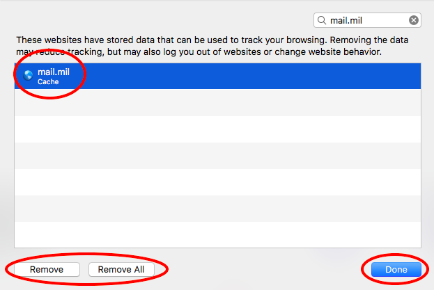 No client certificate presented cac card
